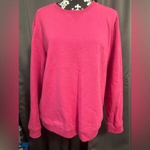 Karen Scott Pink Crewneck Sweatshirt